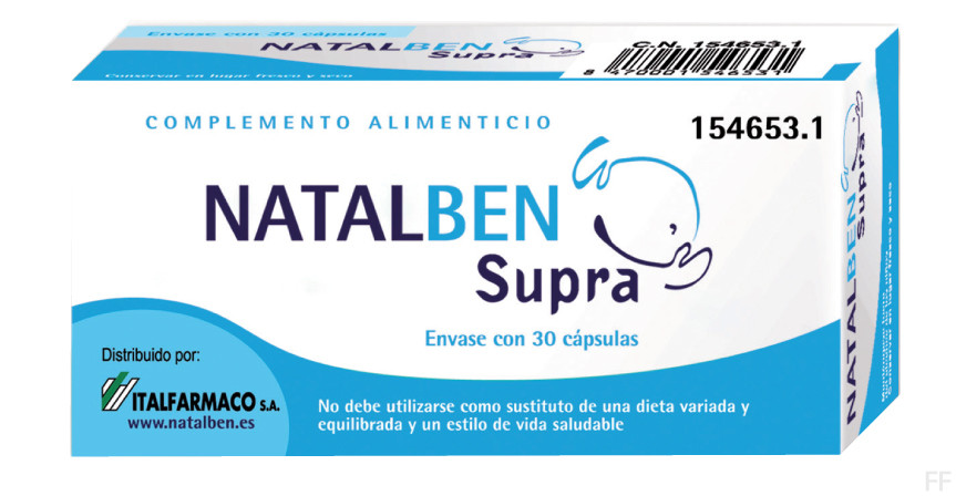 Natalben Supra: Complemento alimenticio para embarazo y lactancia.